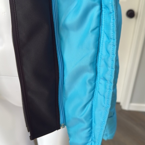 EDDIE BAUER Goose Down Turquoise Quilted  Puffer Ski Jacket w/Removable Insert-M - Picture 11 of 16